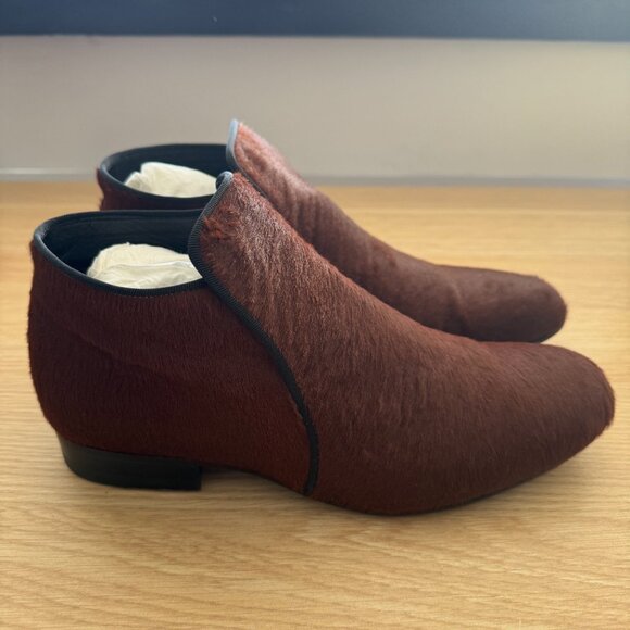 Celine Pony Hair Booties w/ Original Box and Dustbag Size 37.5 - Picture 1 of 8